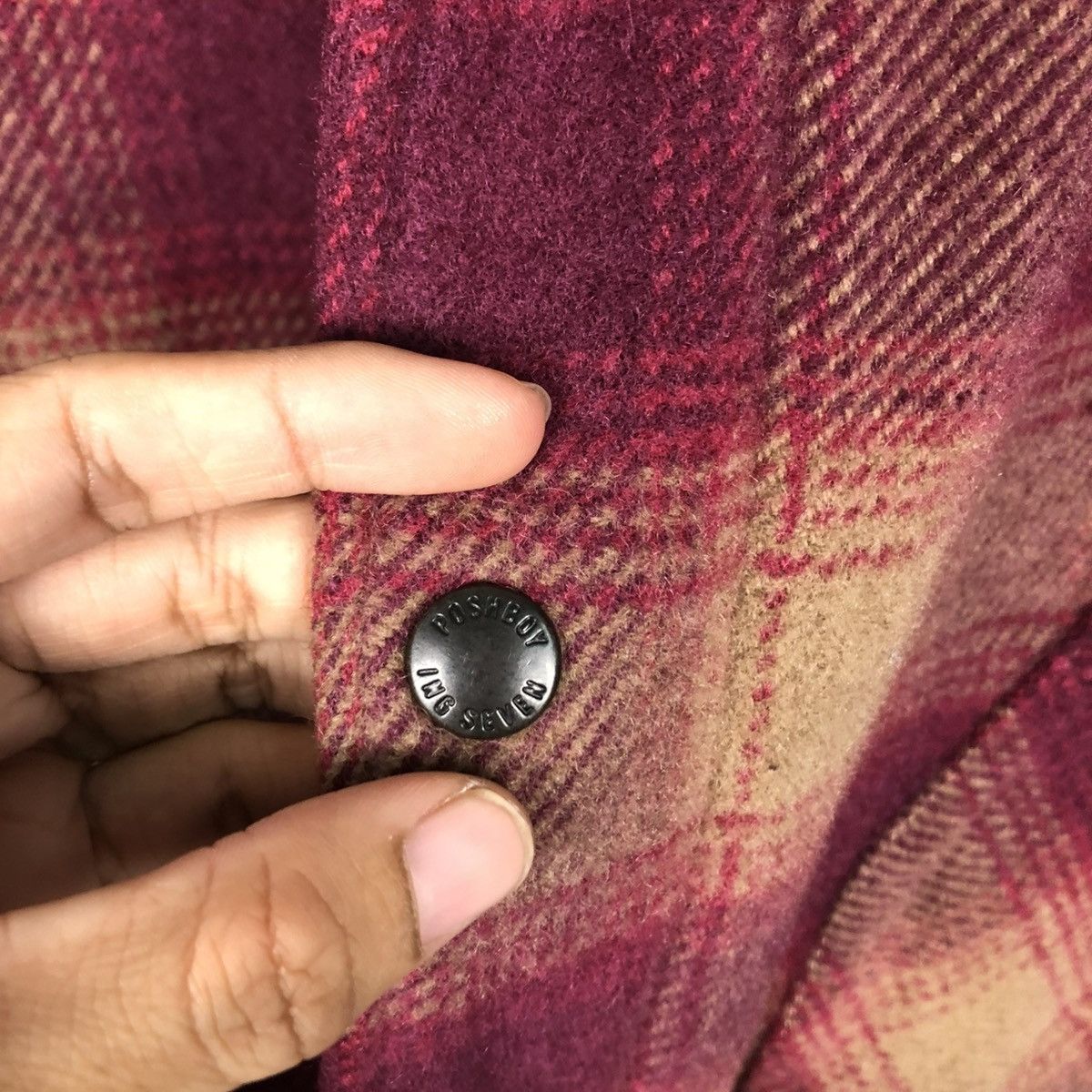 Hysteric Glamour 🔥VINTAGE CHORE WOOL WORKER JACKET POSHBOY BIG LOGO TARTAN Size US L / EU 52-54 / 3 - 18 Thumbnail