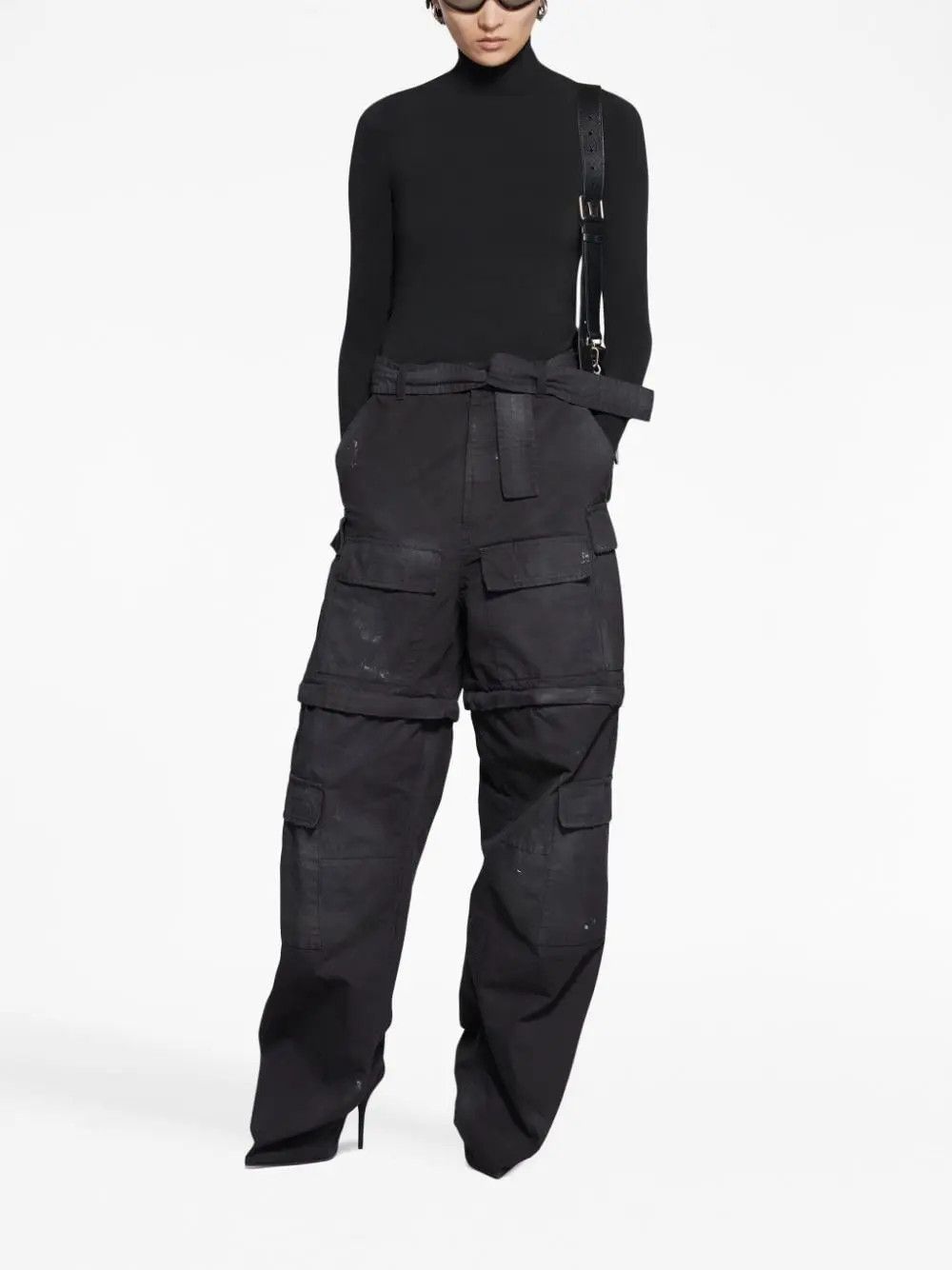 Balenciaga o1mt1gz1224 Gloves Sweater in Black Size US L / EU 52-54 / 3 - 3 Thumbnail