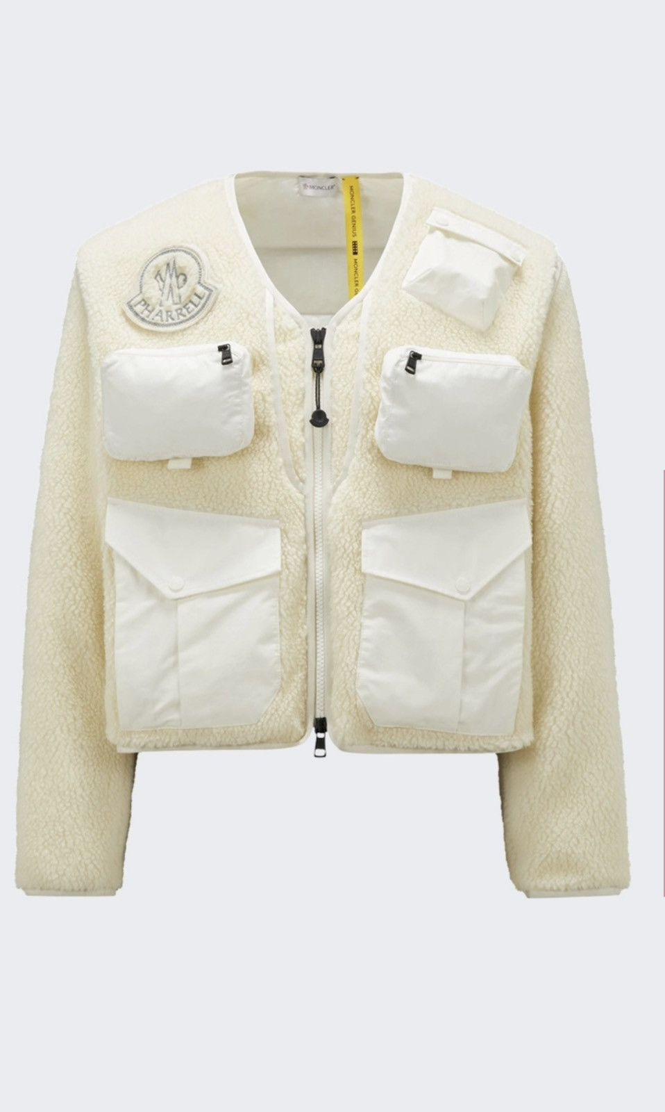 Moncler Moncler/Pharrell Williams Off-White Convertible Down Jacket Size US M / EU 48-50 / 2 - 1 Thumbnail