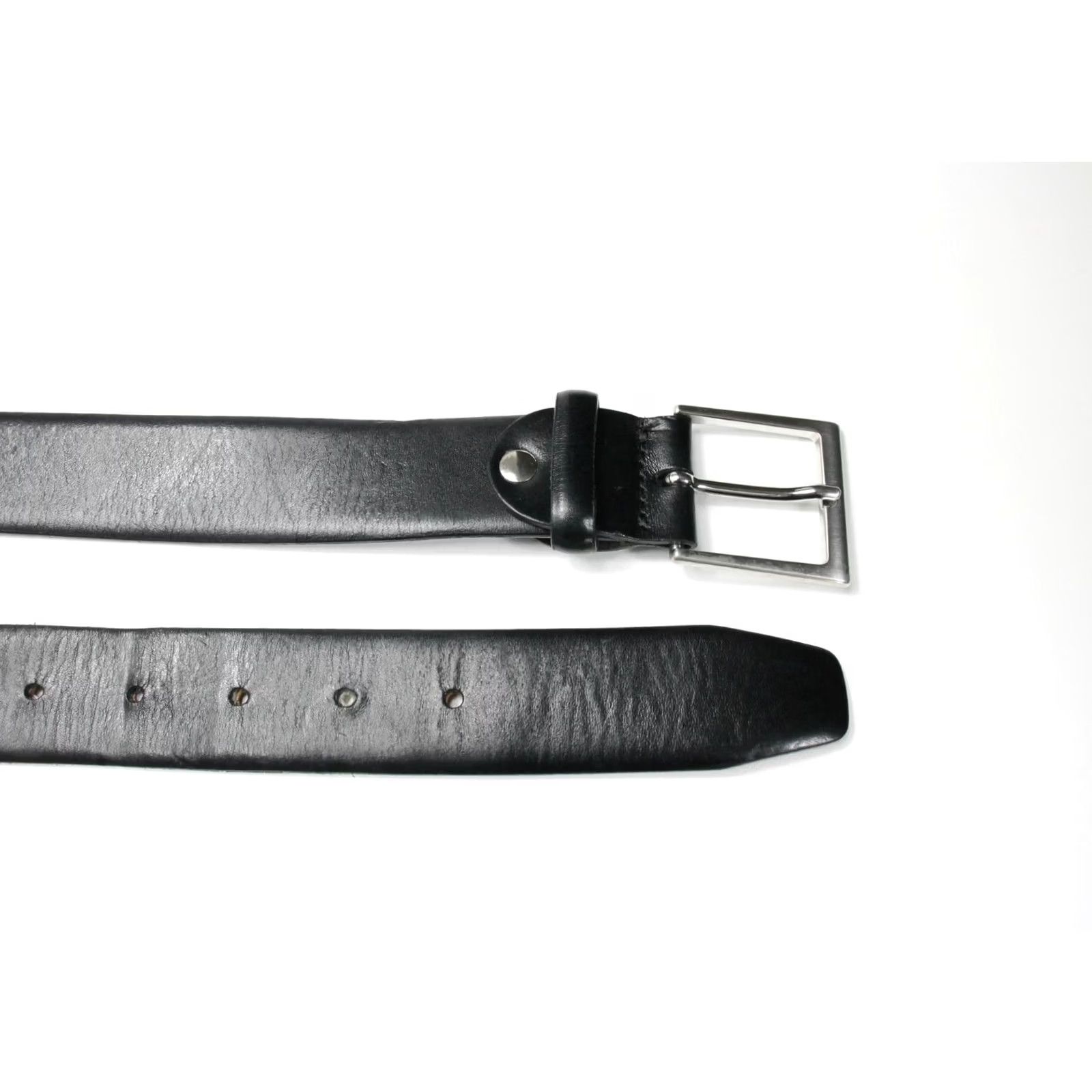Suitsupply Suitsupply Belt Men's 95/38 Leather Square Buckle Black Adjustable Belt Bodysuit? Size ONE SIZE - 5 Thumbnail