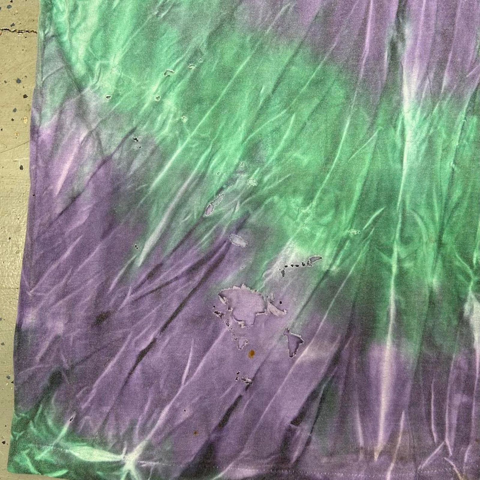 Other Vintage 90s tie dye purple and green short sleeve shirt Size US XL / EU 56 / 4 - 2 Thumbnail