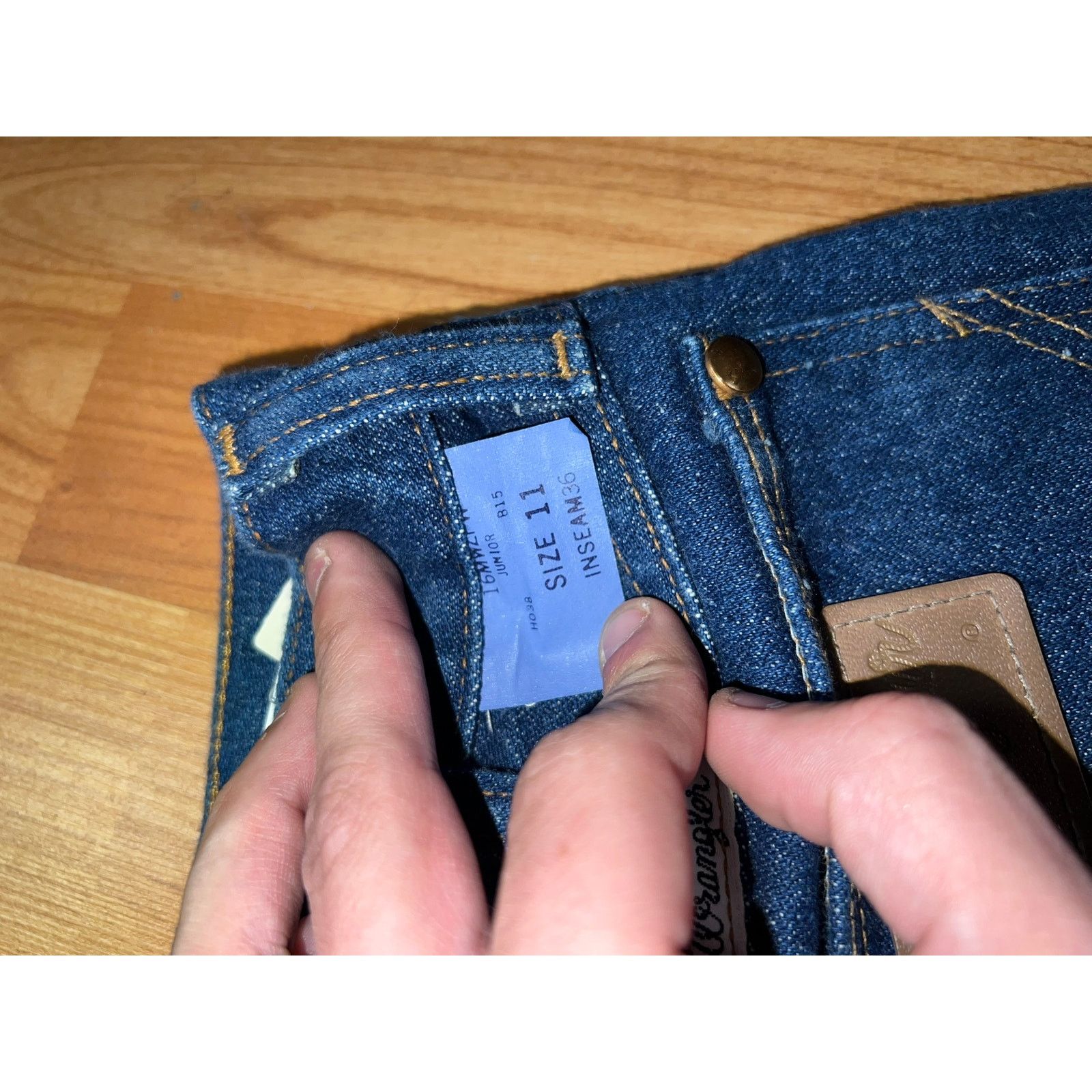Wrangler Vintage Womens Wrangler Jeans Denim 70s 1970s 11x36 VTG 11 Size 24" / US 00 / IT 34 - 9 Thumbnail