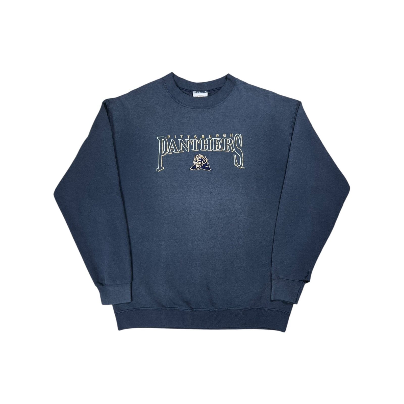 Vintage 90s University of Pittsburgh Pitt Panthers faded crewneck Size US L / EU 52-54 / 3 - 1 Thumbnail