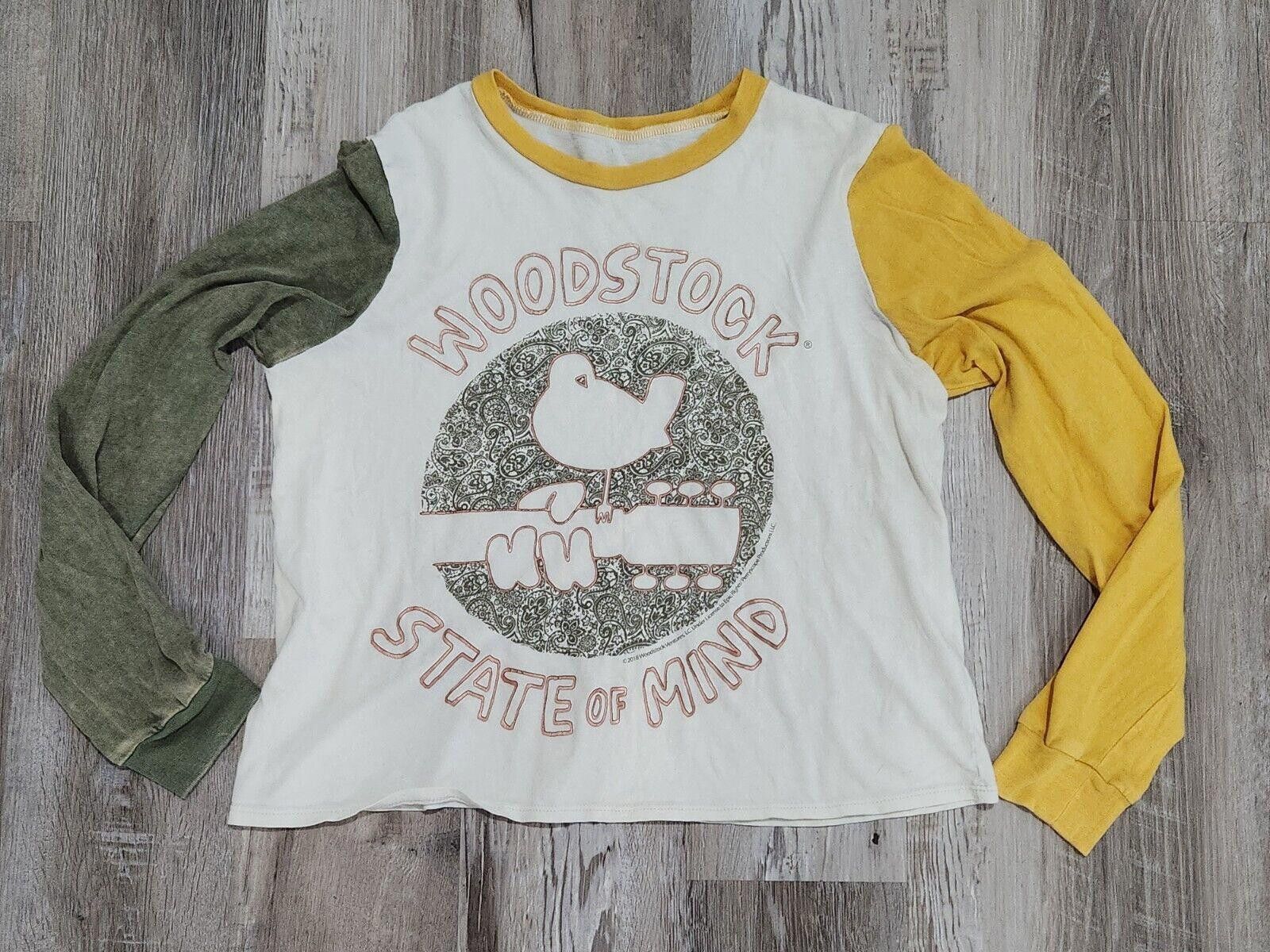 Designer Woodstock State Of Mind T Shirt Medium Baseball Yellow Green Size M / US 6-8 / IT 42-44 - 1 Thumbnail
