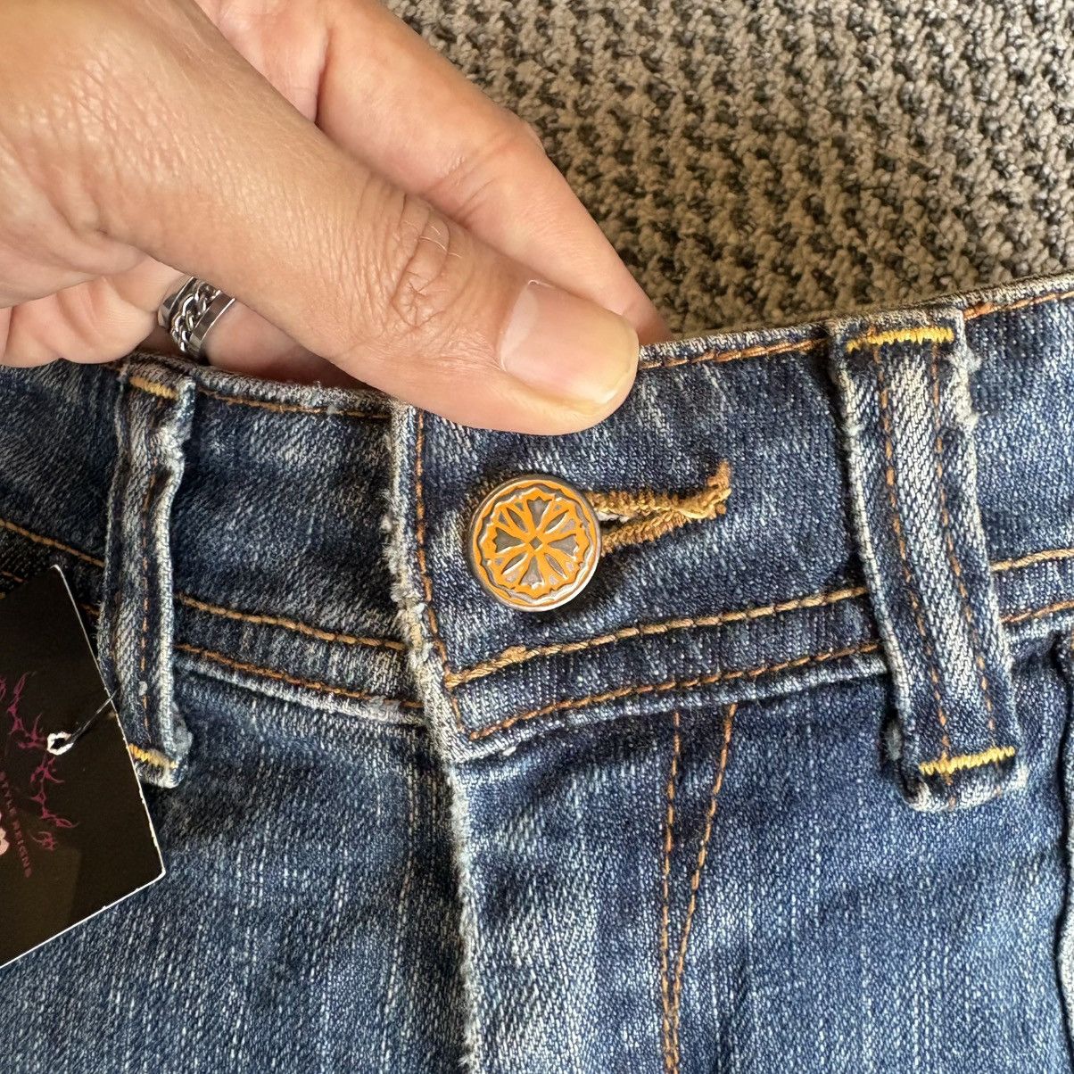 If Six Was Nine Flare Cargo Jeans Blue Denim Georgia Love Size 26’ Size 26" / US 2 / IT 38 - 7 Thumbnail
