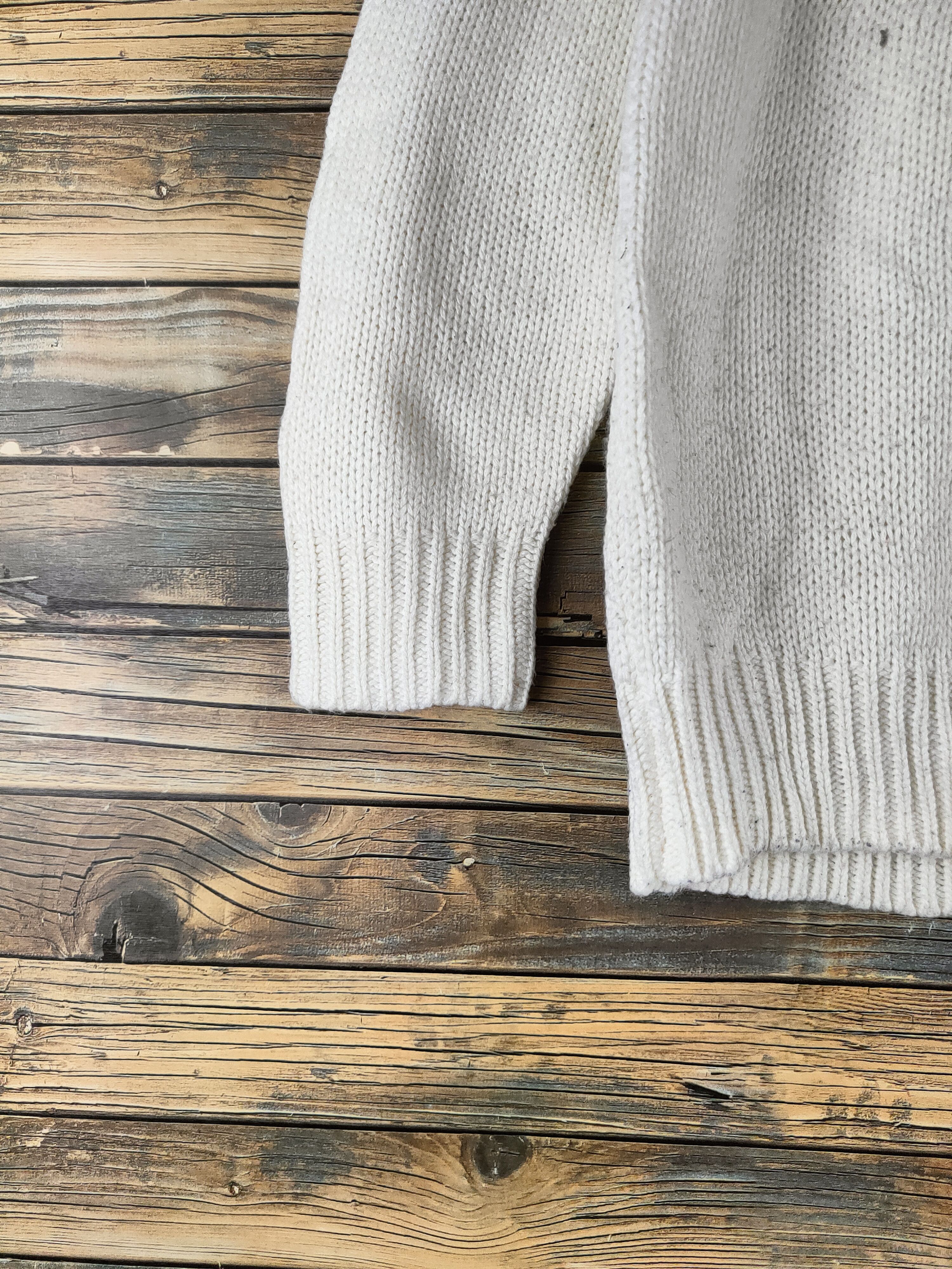 Japanese Brand DL Studio Clip Cream Gray Knitwear Sweatshirts #46-425 Size M / US 6-8 / IT 42-44 - 4 Thumbnail