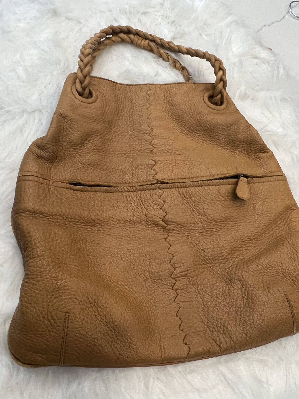 Bottega Veneta Vintage Bottega Veneta Cervo Hobo Bag – Camel Leather Size ONE SIZE - 3 Thumbnail