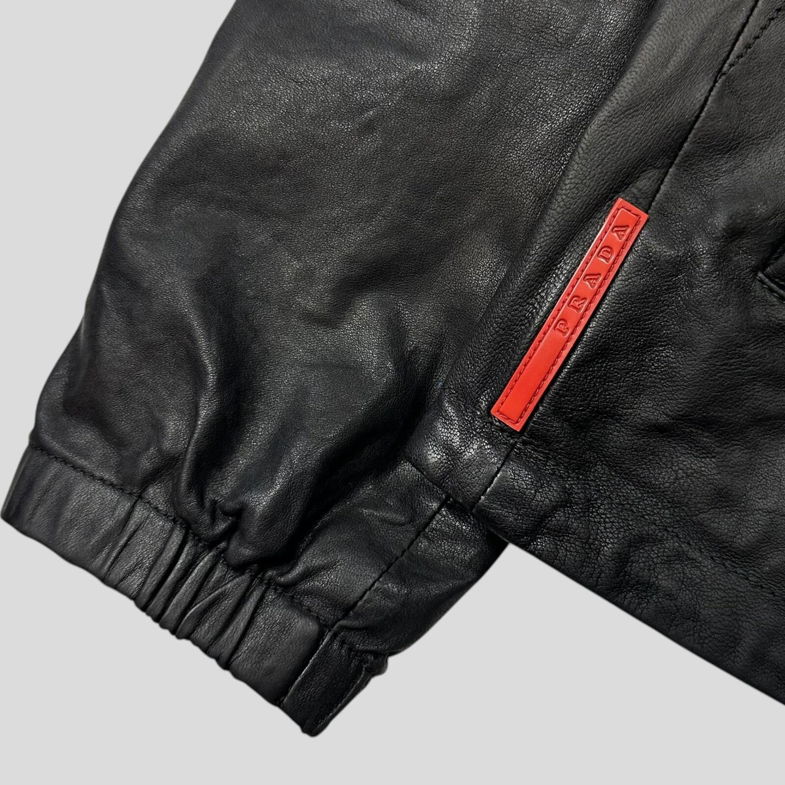 Prada Prada Sport 2010 Reversible Leather Micro Check Nylon Jacket Size US L / EU 52-54 / 3 - 5 Thumbnail