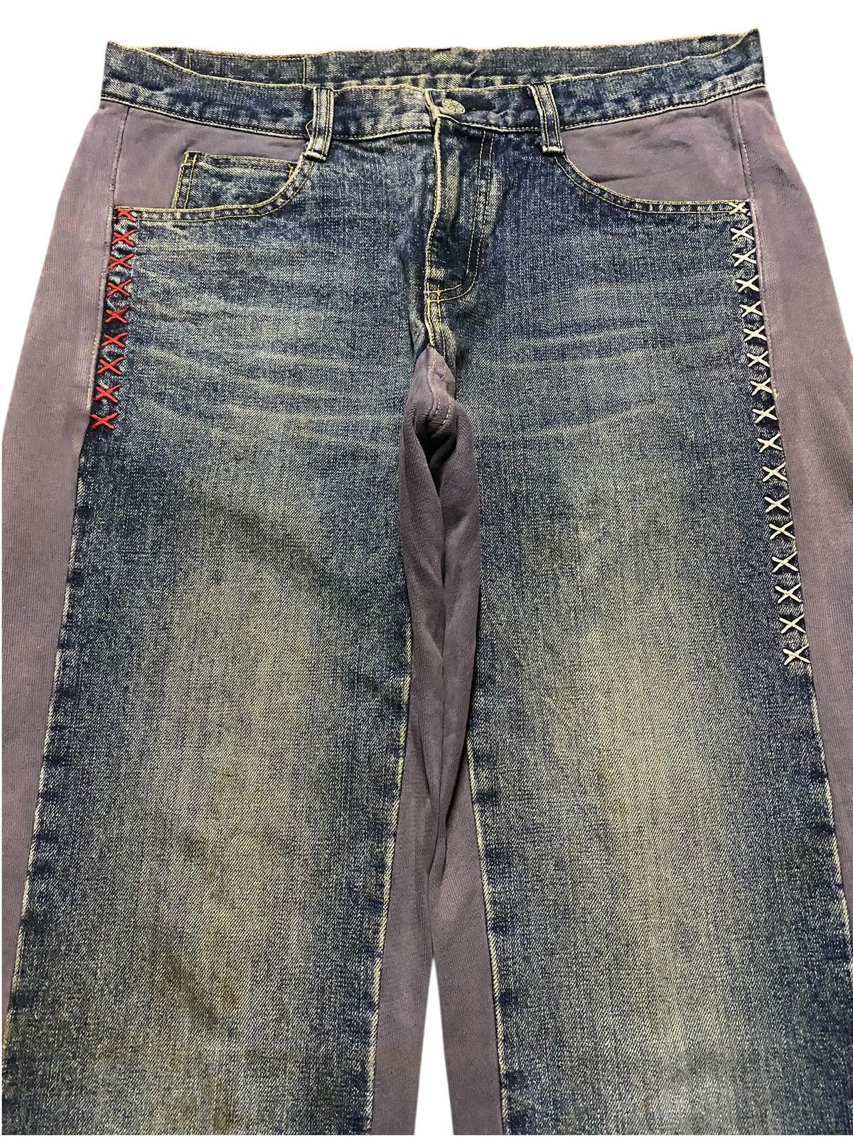 Kapital Rare Japanese Ozone Rock Brand Mud Wash Baggy Jeans Size US 34 / EU 50 - 3 Thumbnail