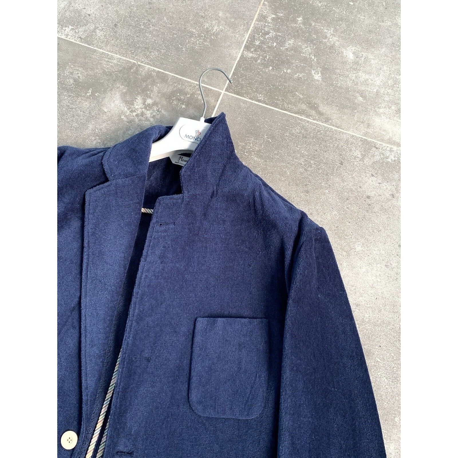 Japanese Brand × Rowing Blazers Mens ROWING BLAZERS Terrycloth Sport Blazer Jacket EU52 UK42 Size 52R - 19 Thumbnail