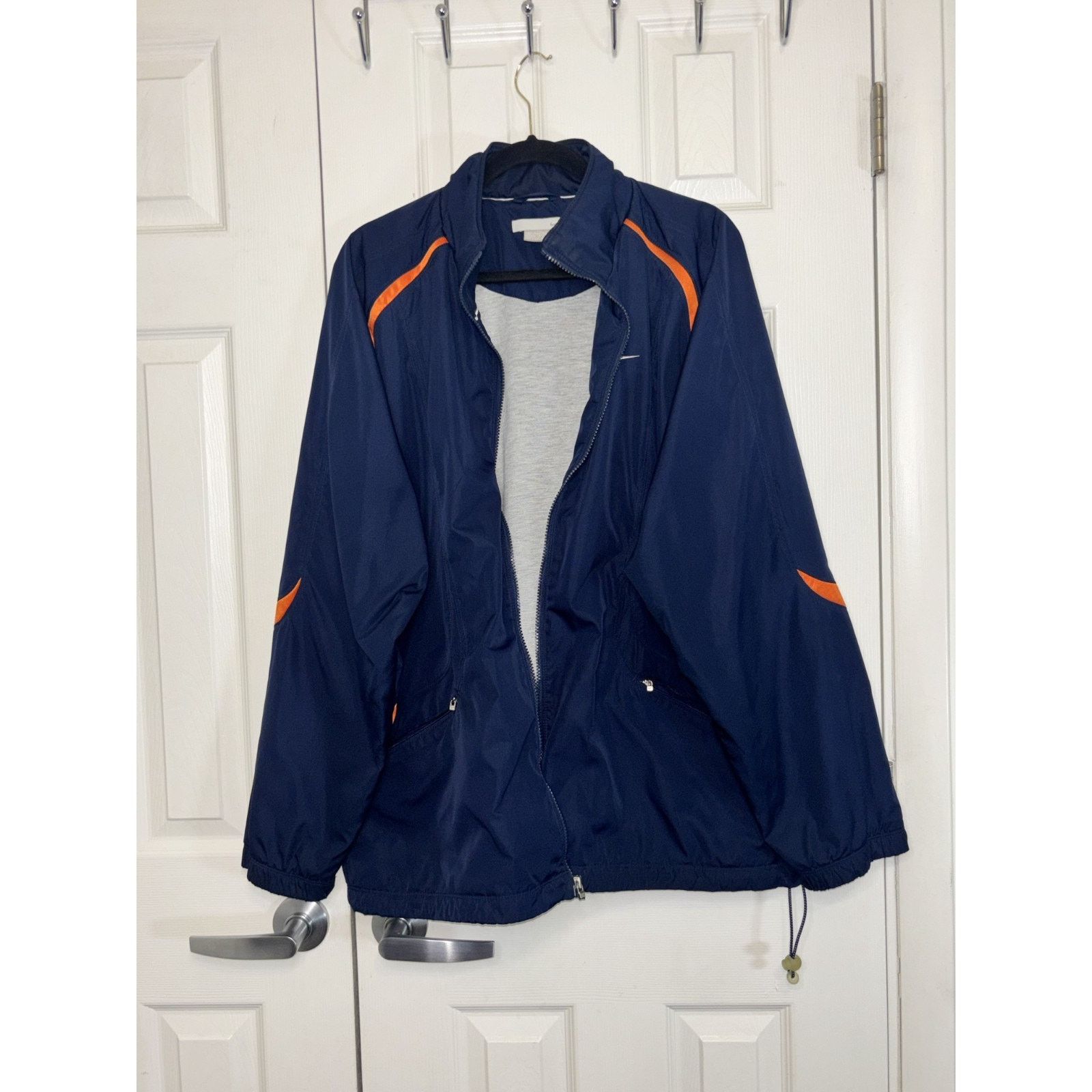 Nike Vintage Nike Jacket Mens XL Full Zip Y2K Blue & Orange Size US XL / EU 56 / 4 - 3 Thumbnail