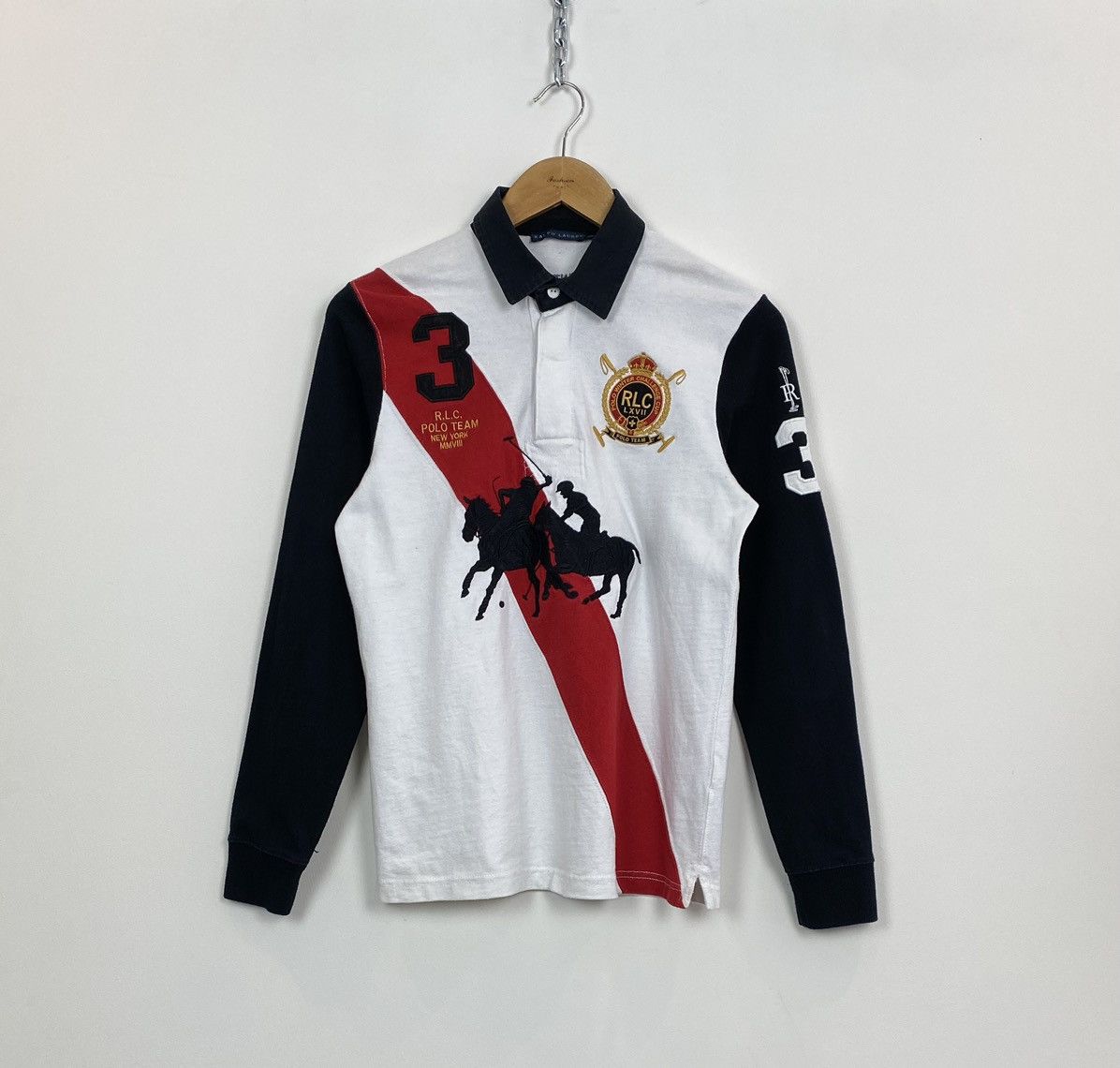 Ralph Lauren Polo Ralph Lauren Shirt Mercer Team NY #3 Club Rugby shirt Size L / US 10 / IT 46 - 1 Thumbnail