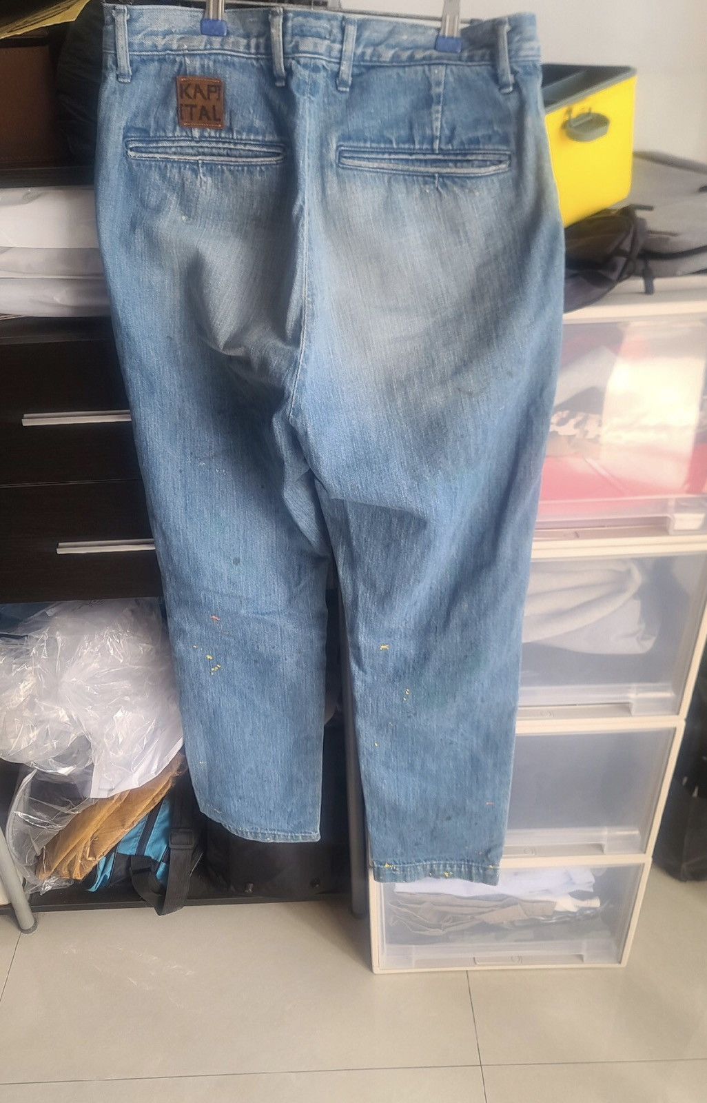 Kapital Kapital Splashy Straight Leg Jeans - - DMC-2508 Size US 30 / EU 46 - 2 Thumbnail