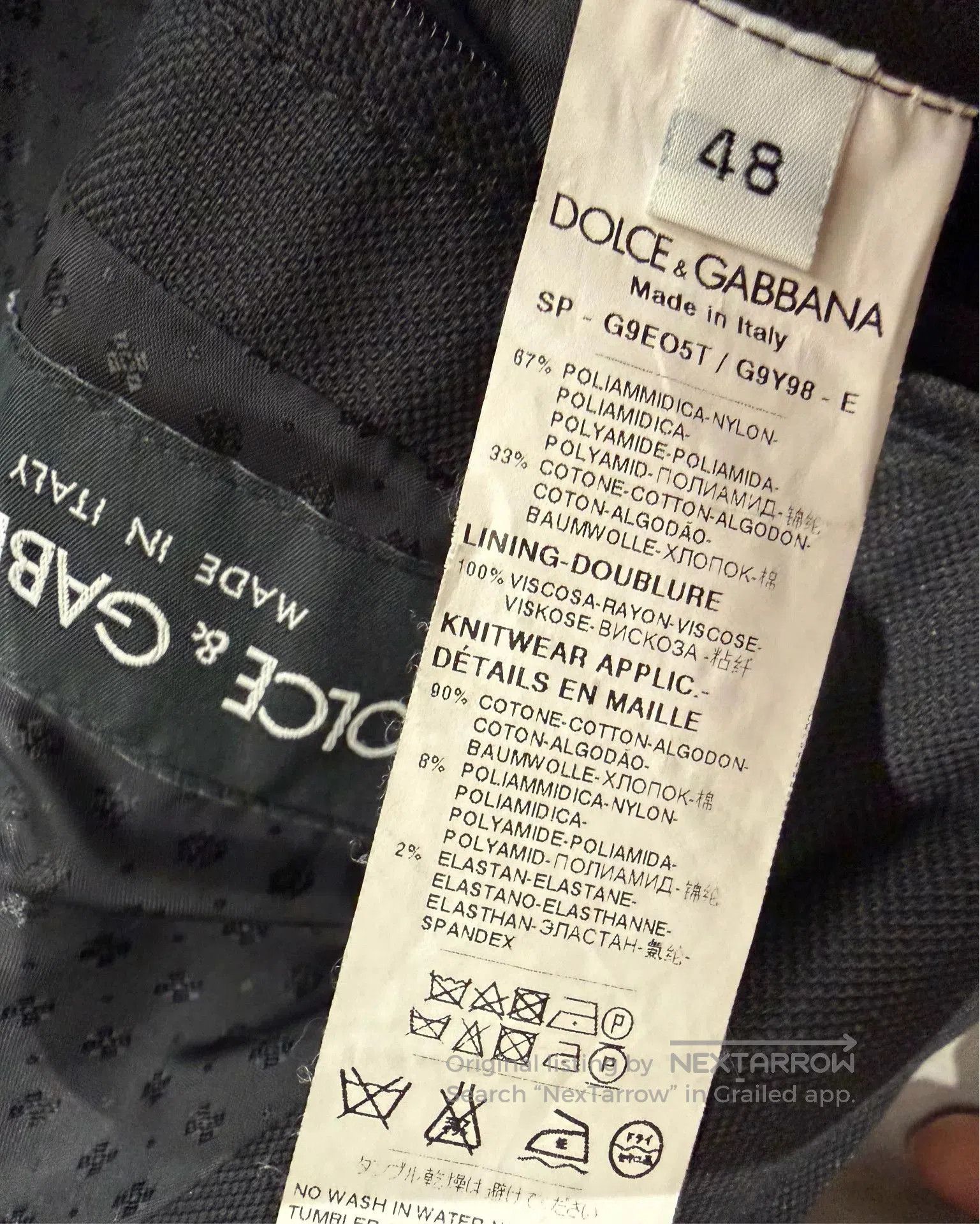 Dolce & Gabbana Dolce & Gabbana Runway Woven Men's Jacket. Size US M / EU 48-50 / 2 - 8 Thumbnail