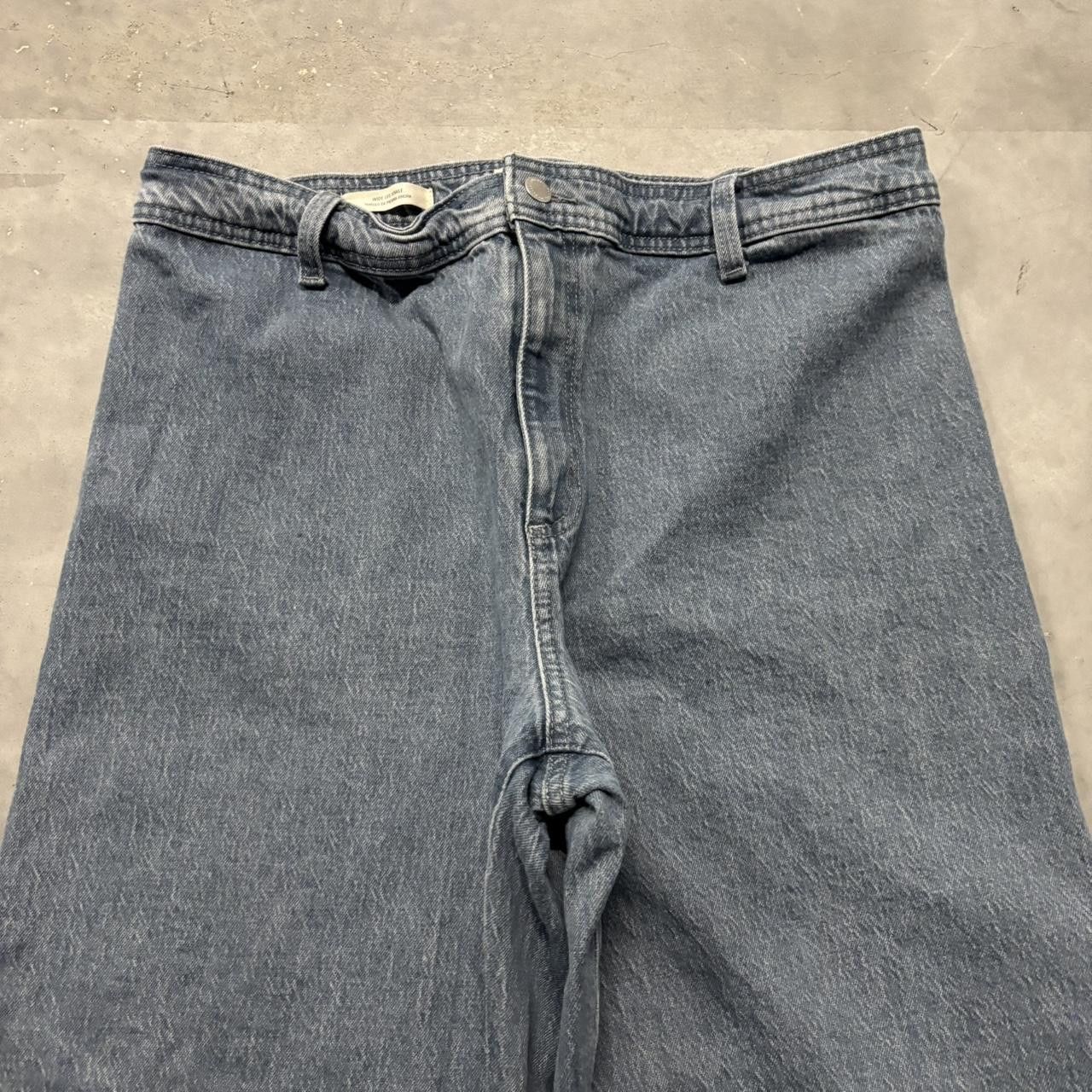 Japanese Brand Crazy Vintage Y2K/2000s Baggy Wide Leg Skater Denim Jeans! Size US 34 / EU 50 - 5 Thumbnail