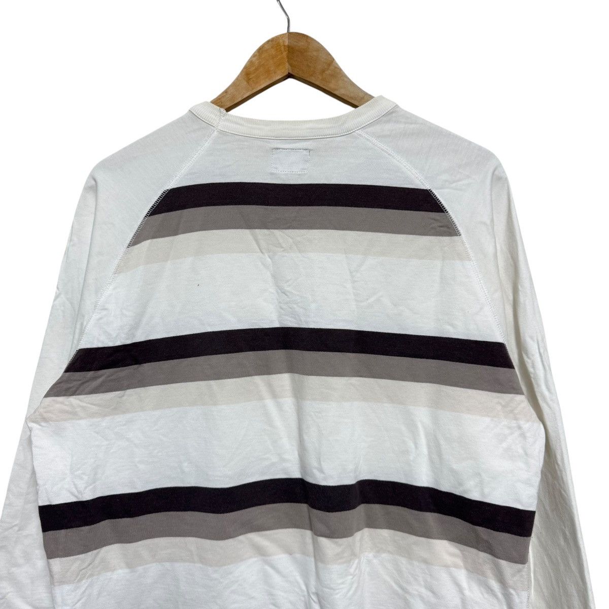 Stussy Stussy Horizontal Striped Raglan Shirt Size US L / EU 52-54 / 3 - 9 Thumbnail