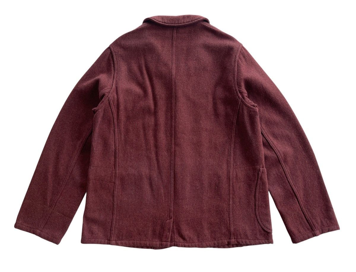 Kapital Kapital Burgundy Ripstop Hospital Wool Jacket Size US L / EU 52-54 / 3 - 7 Thumbnail