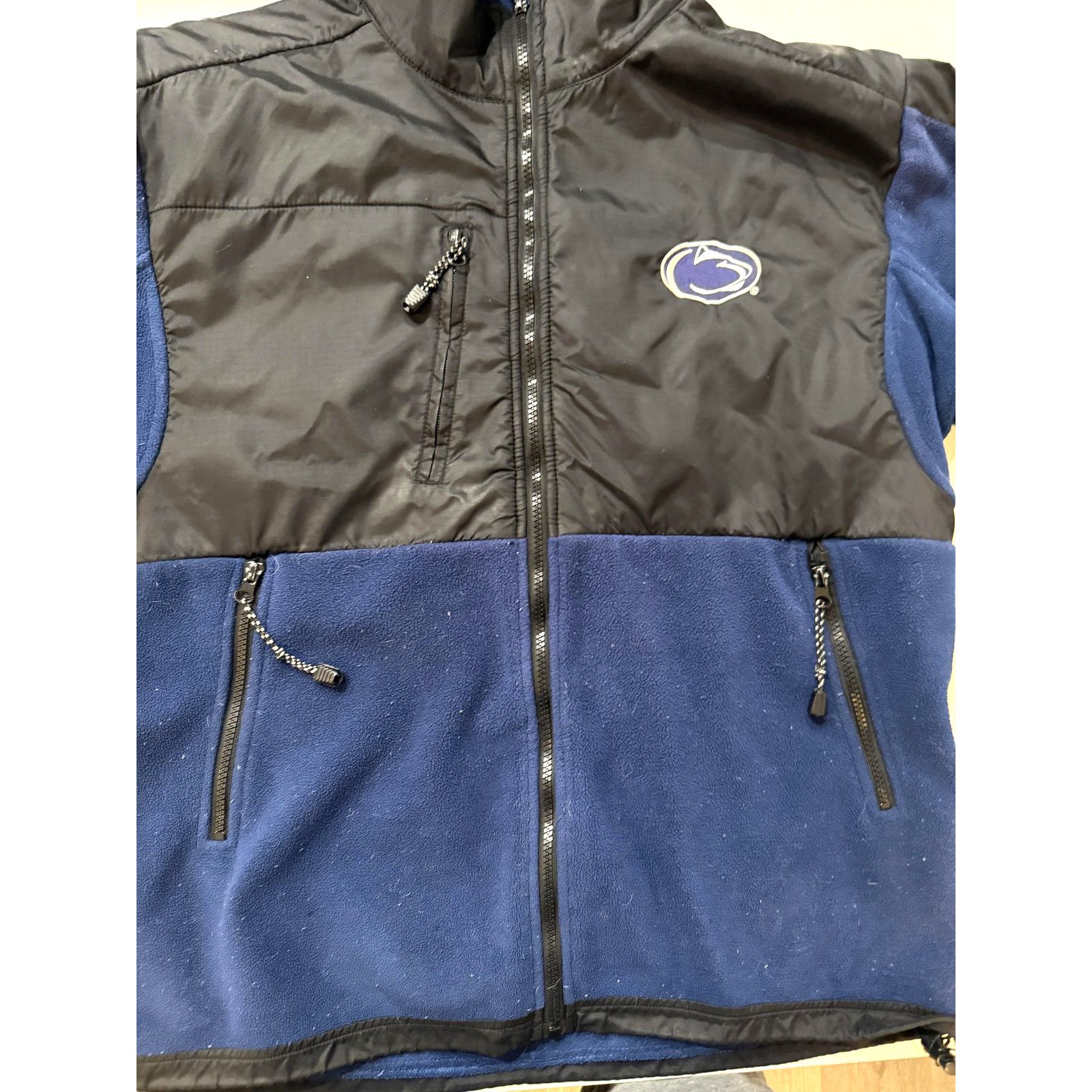 & Other Stories Vintage 90s Penn State Fleece Jacket Mens Large Football Size US L / EU 52-54 / 3 - 3 Thumbnail