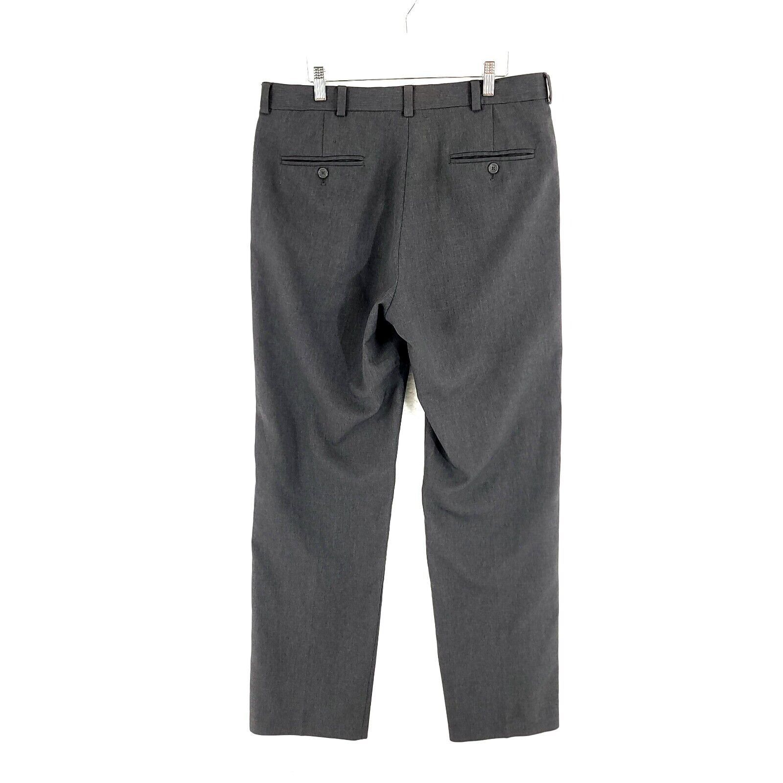 Kenneth Cole Kenneth Cole Reaction Gray Polyester Mid Rise Flat Front Dre Size 34R - 3 Thumbnail
