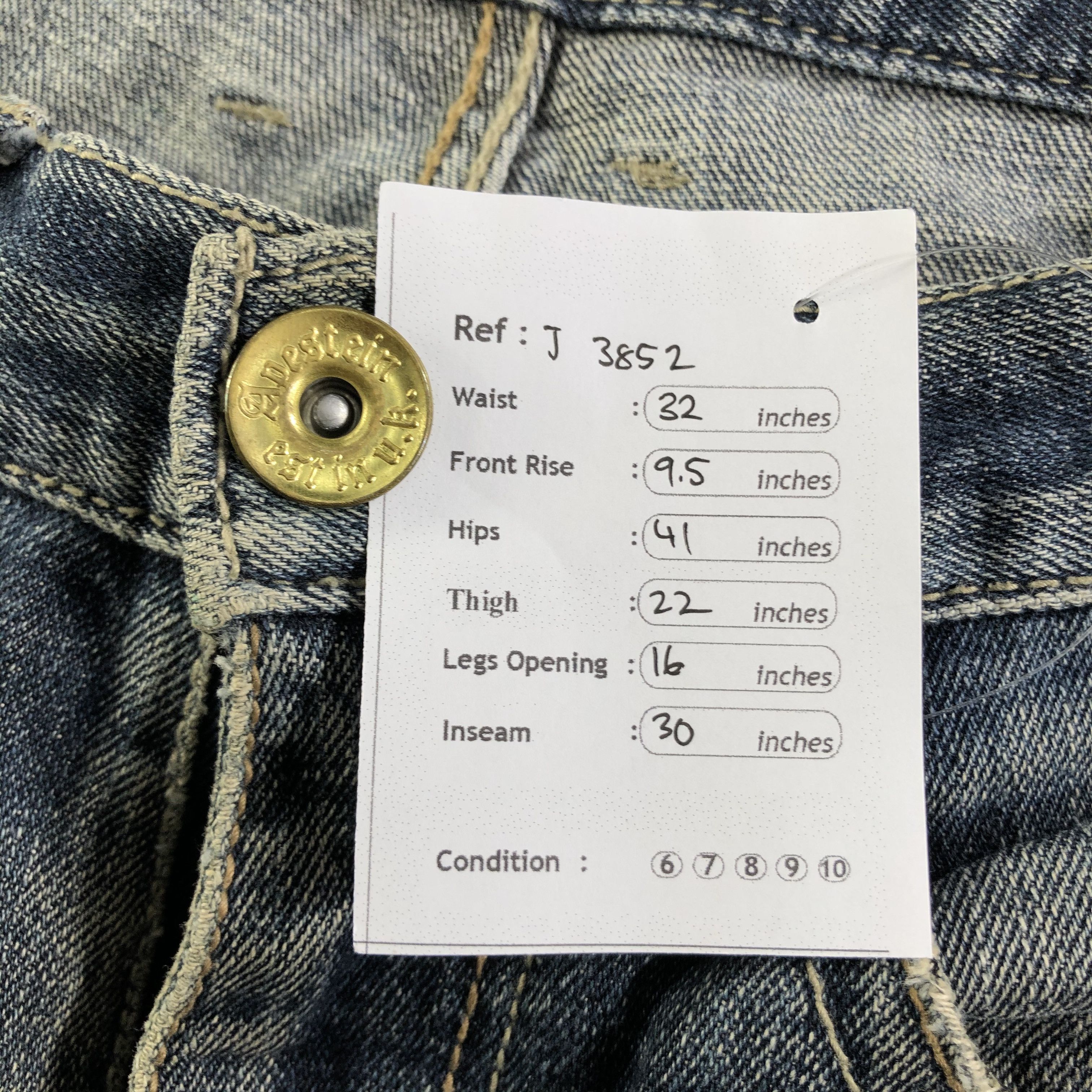 Japanese Brand Vintage Apestein Japan Jeans-J3852 Size US 32 / EU 48 - 13 Thumbnail
