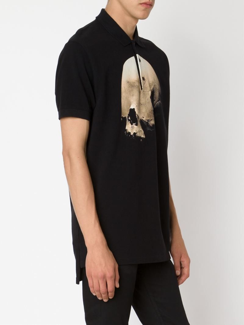 Givenchy Black Eyeless Skull Print Oversized Polo Size US M / EU 48-50 / 2 - 3 Thumbnail