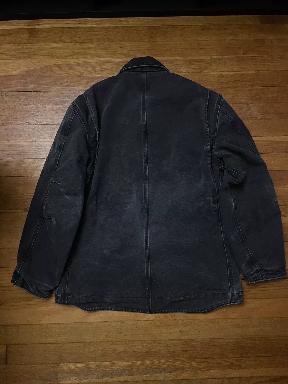 Carhartt Vintage Distessed Faded Black C61 Jacket Size US M / EU 48-50 / 2 - 2 Thumbnail