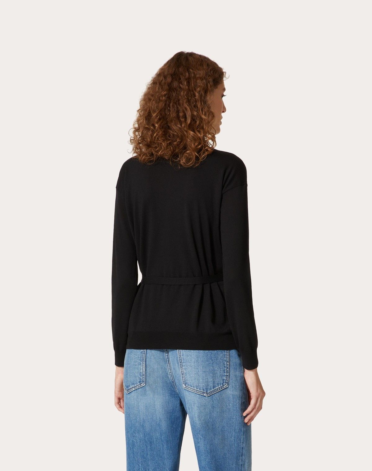 Valentino o1s1wg110525 Wool Jumper in Black Size S / US 4 / IT 40 - 4 Thumbnail
