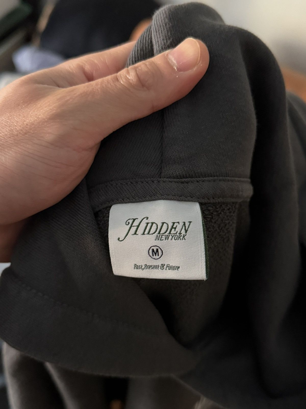 HIDDEN Hidden NY Paisley Hoodie - Washed Black Size US M / EU 48-50 / 2 - 3 Thumbnail