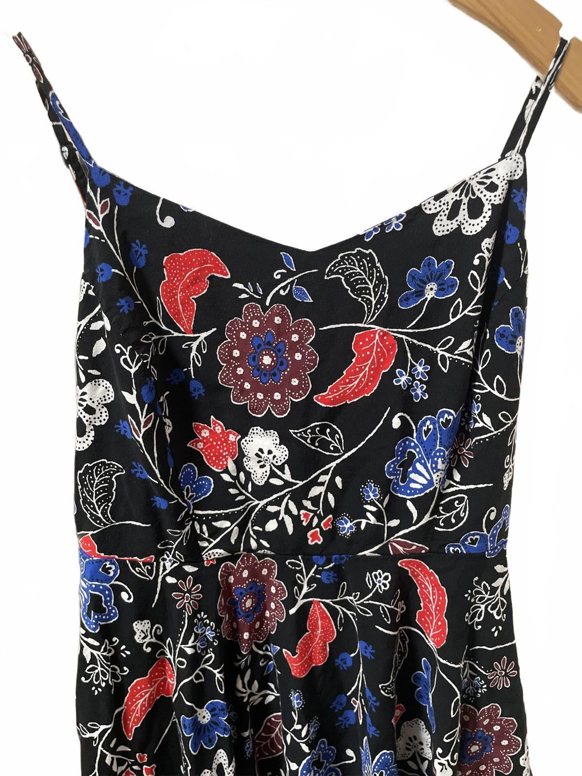Unknown London Old Navy Summer Dress Women's Large Black Babydoll Floral Size ONE SIZE - 2 Thumbnail