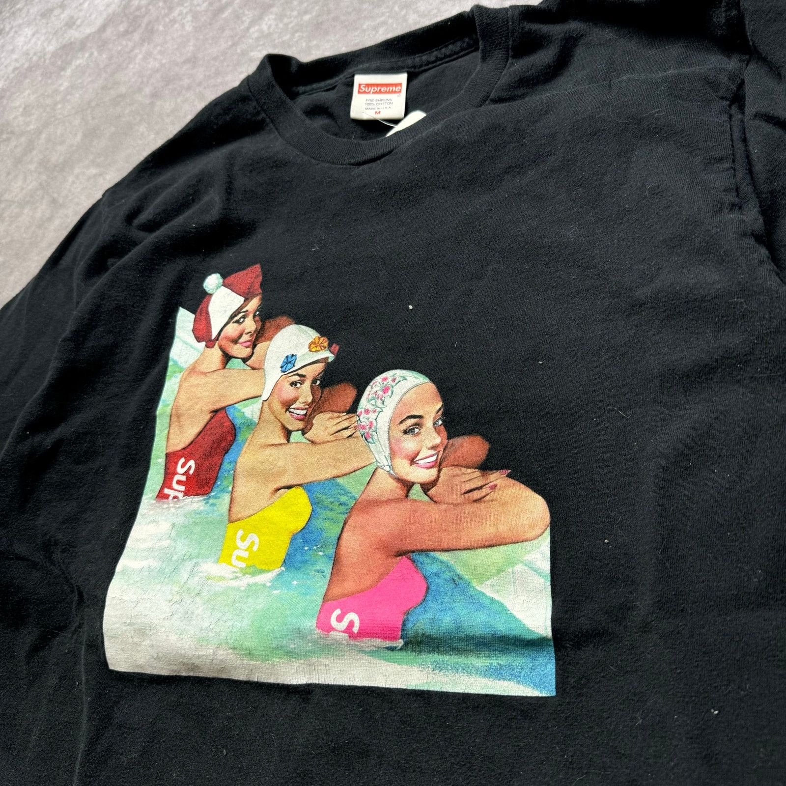 Supreme Men Supreme 3 Swimmers Graphic Tee SS18 Size US M / EU 48-50 / 2 - 2 Thumbnail