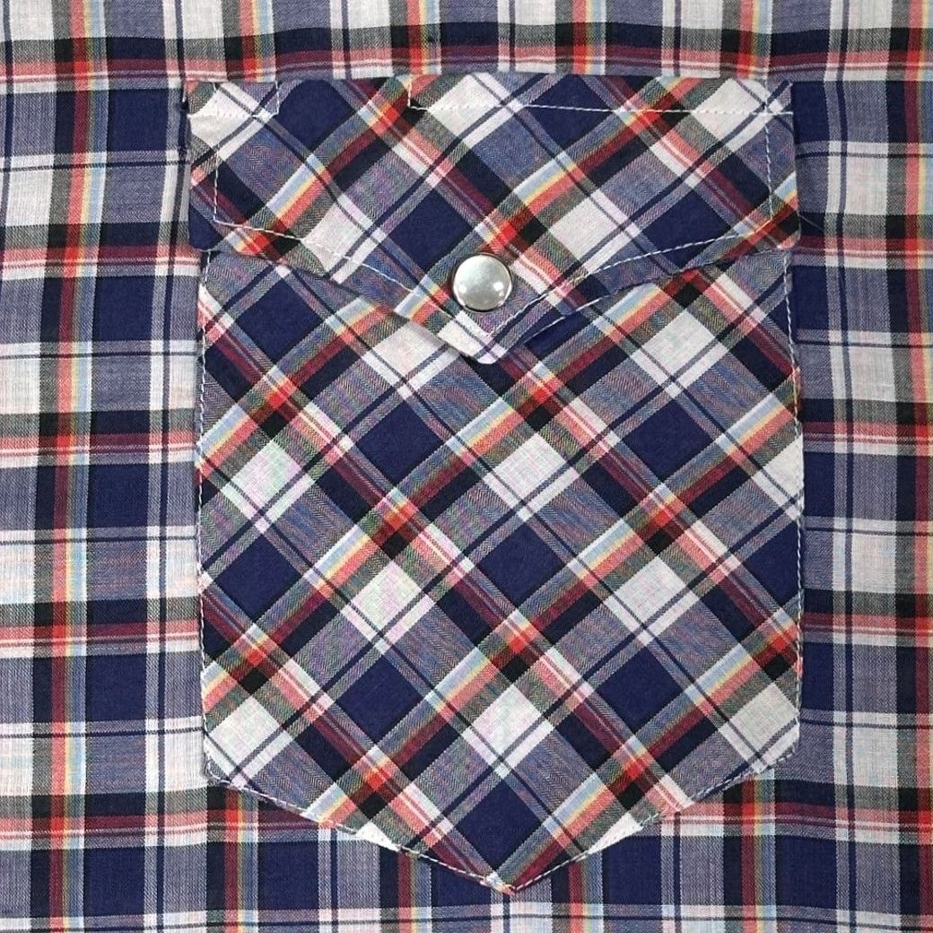 Vintage VINTAGE Youngbloods Western Shirt Adult XL Purple White Plaid 90s Button-Up Snap Chest Pockets Cotton Blend Long Sleeve Men Mens Size US XL / EU 56 / 4 - 5 Thumbnail