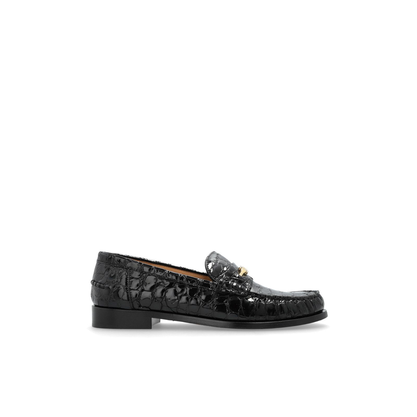 FERRAGAMO Black Patent Leather Loafers New & Authentic (Wome