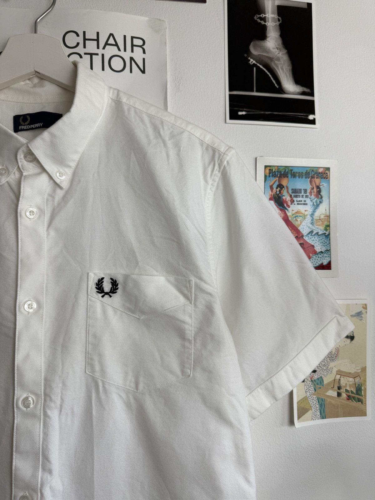 Fred Perry Fred Perry basic white short sleeve shirt L old money luxury Size US L / EU 52-54 / 3 - 2 Thumbnail