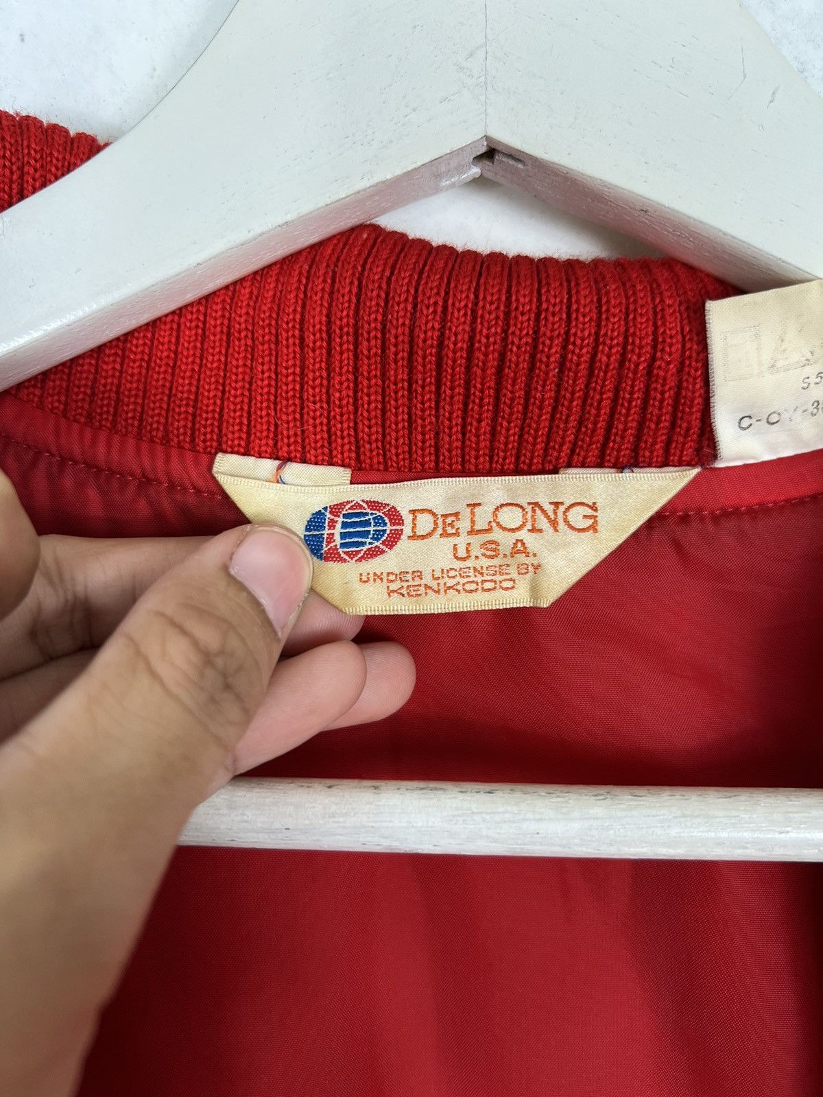 Delong × Vintage 🔥 VINTAGE DELONG BOMBER JACKET Size US L / EU 52-54 / 3 - 14 Thumbnail