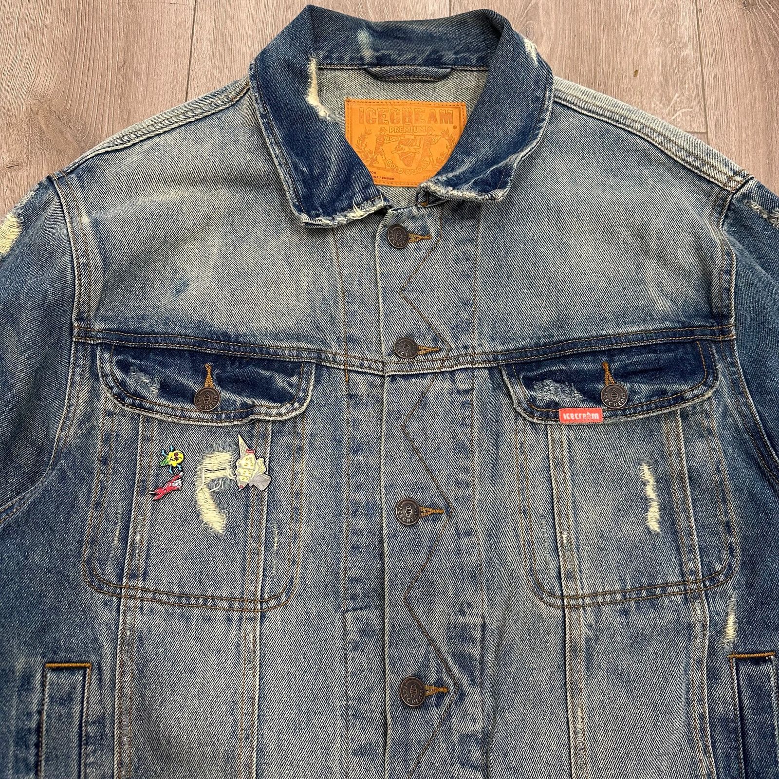 Icecream SS22 Icecream Mamba Denim Jacket Blue Wash sizer XL B23 Size US XL / EU 56 / 4 - 4 Thumbnail
