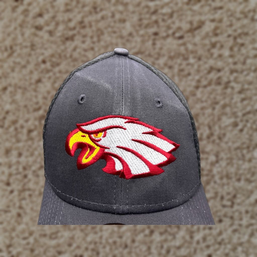 New Era Eagles New Era Hat Fitted Adult Medium Gray 100% Polyester 39Thirty Trucker Size ONE SIZE - 1 Thumbnail