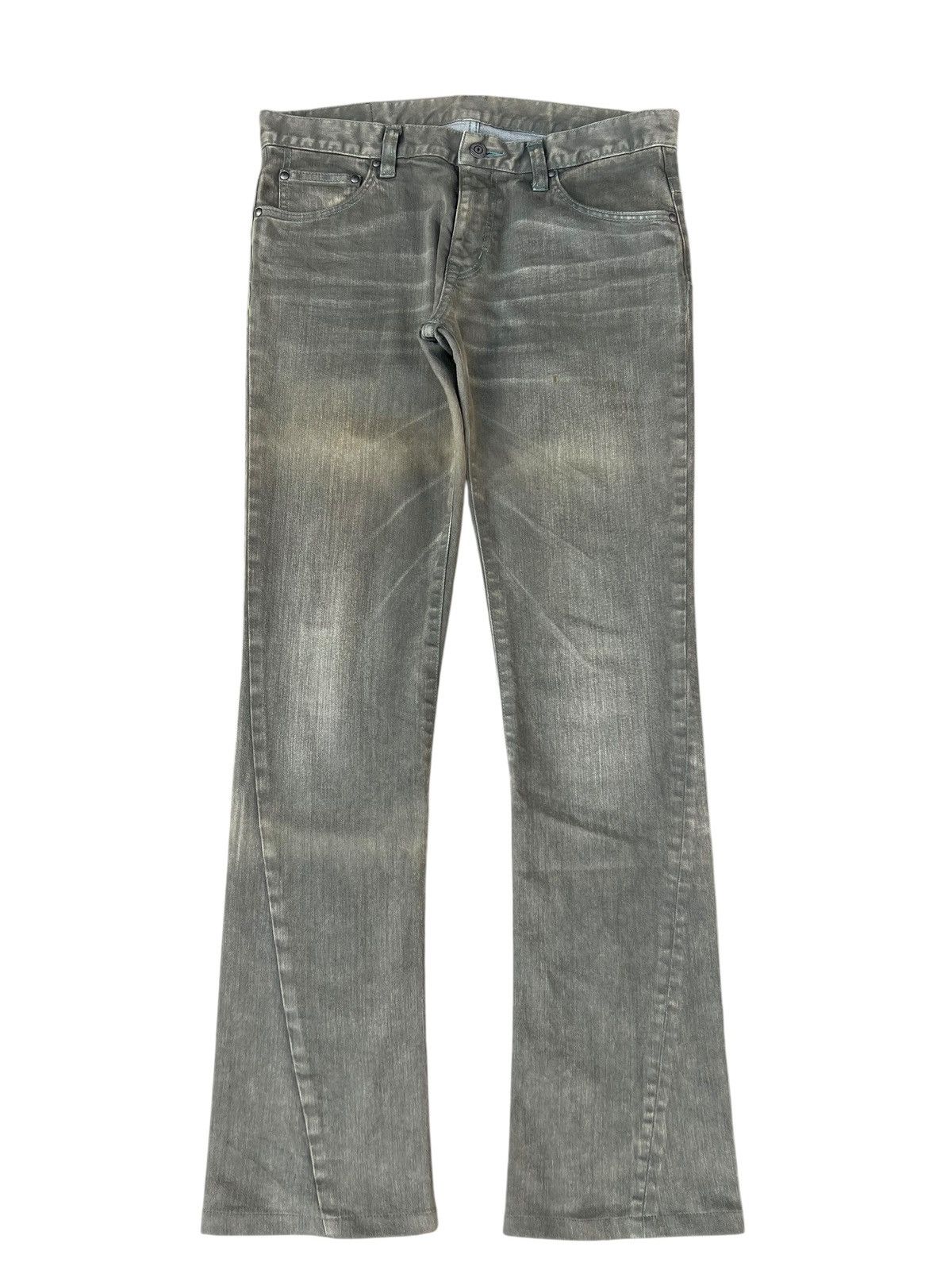 Tornado Mart Moss Wash Tornado Mart Faded Stretch Flare Pant Size US 31 - 1 Thumbnail