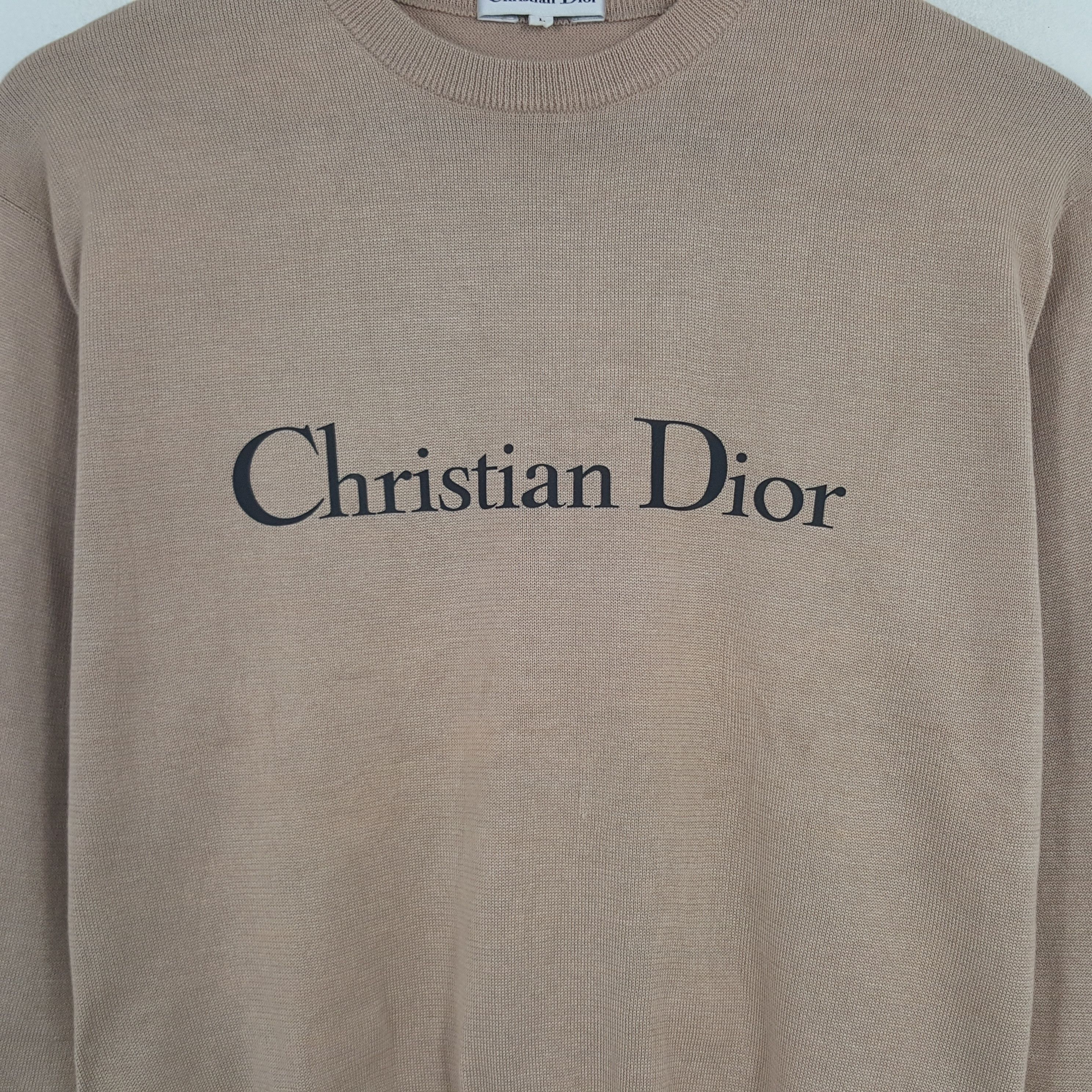 Christian Dior Monsieur × Vintage Vintage Christian Dior Custom Spell Out Logo Sweatshirt Size M / US 6-8 / IT 42-44 - 2 Thumbnail