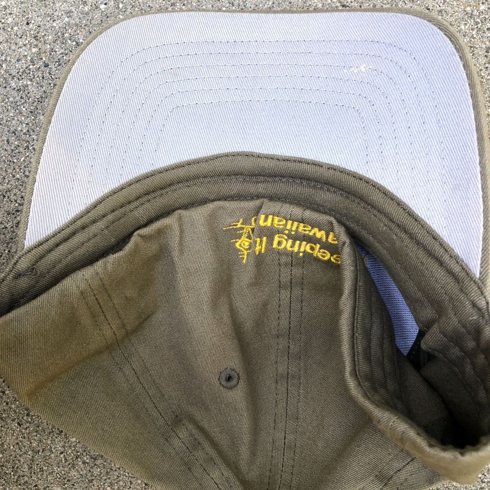Vintage VTG Nu-Fit Flyin Hawaiian Zipline Hat S/M Green Fitted Baseball Cap Mens Size ONE SIZE - 5 Thumbnail