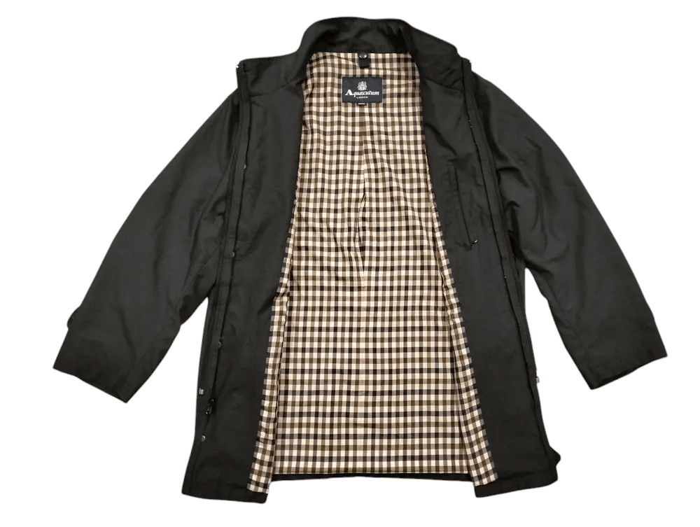 Aquascutum Aquascutum London Overcoat Zipper Button Leather Part Size US M / EU 48-50 / 2 - 3 Thumbnail