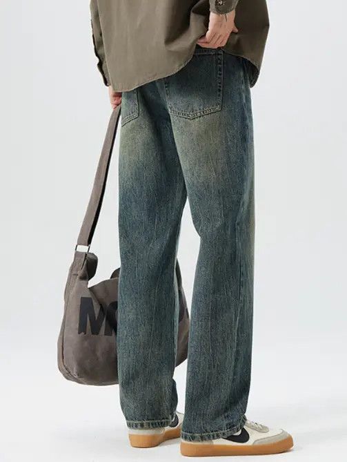 VIBE American wide-leg straight jeans for men Size US 32 / EU 48 - 7 Thumbnail
