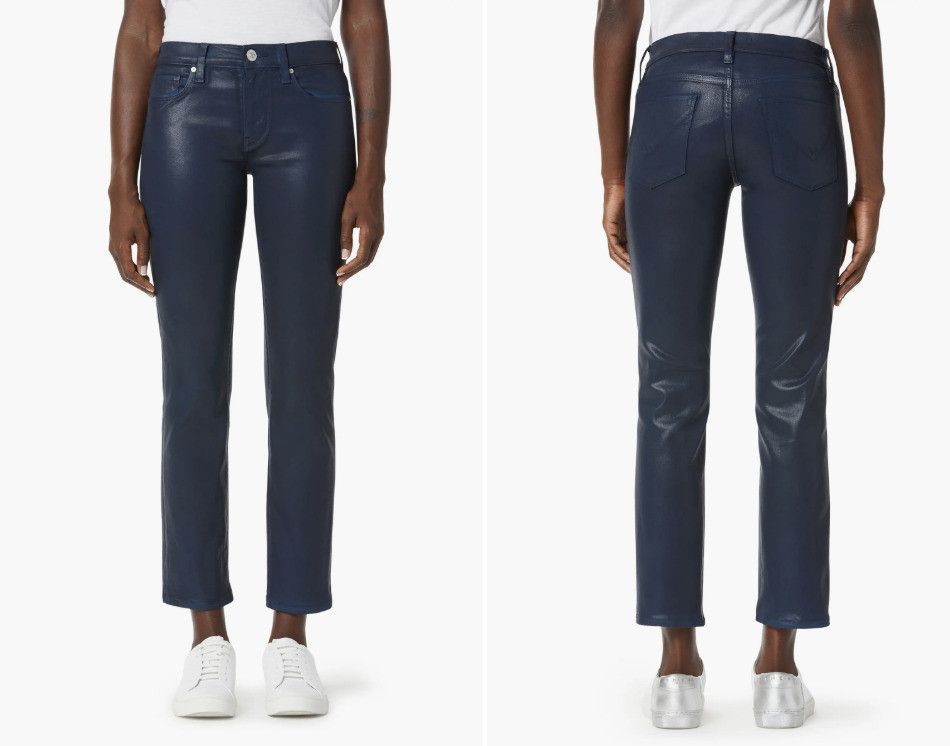 Hudson Hudson Nico Straight Ankle Jeans Pageant Blue Coated ( 23 ) Size 23" - 2 Thumbnail