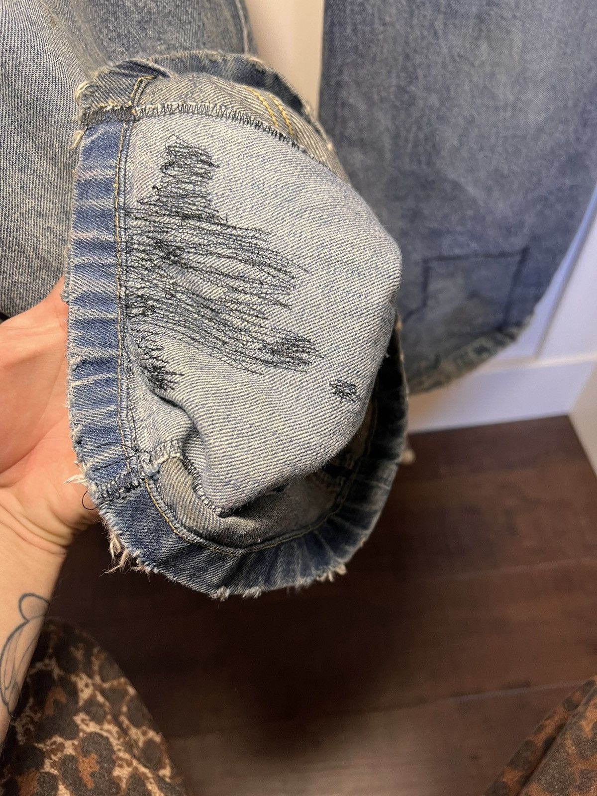 Balenciaga Balenciaga lost tape flared bootcut jeans Size US 34 / EU 50 - 14 Thumbnail