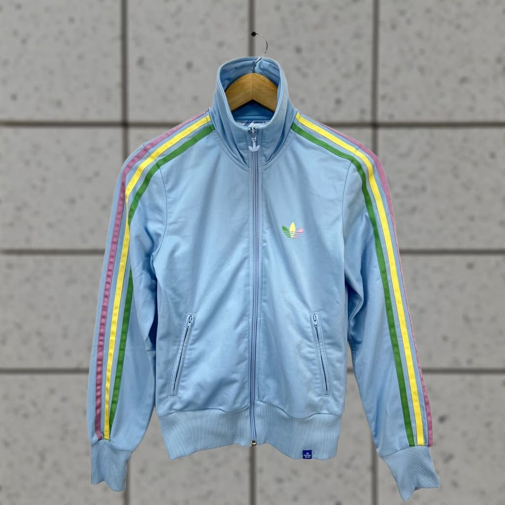 Adidas Vintage adidas Grun Track Top Jacket Light Blue Zip Up Womens XS 8, Light blue, Vintage, adidas Originals, Track Top, Womens, XS Size XS / US 0-2 / IT 36-38 - 1 Thumbnail