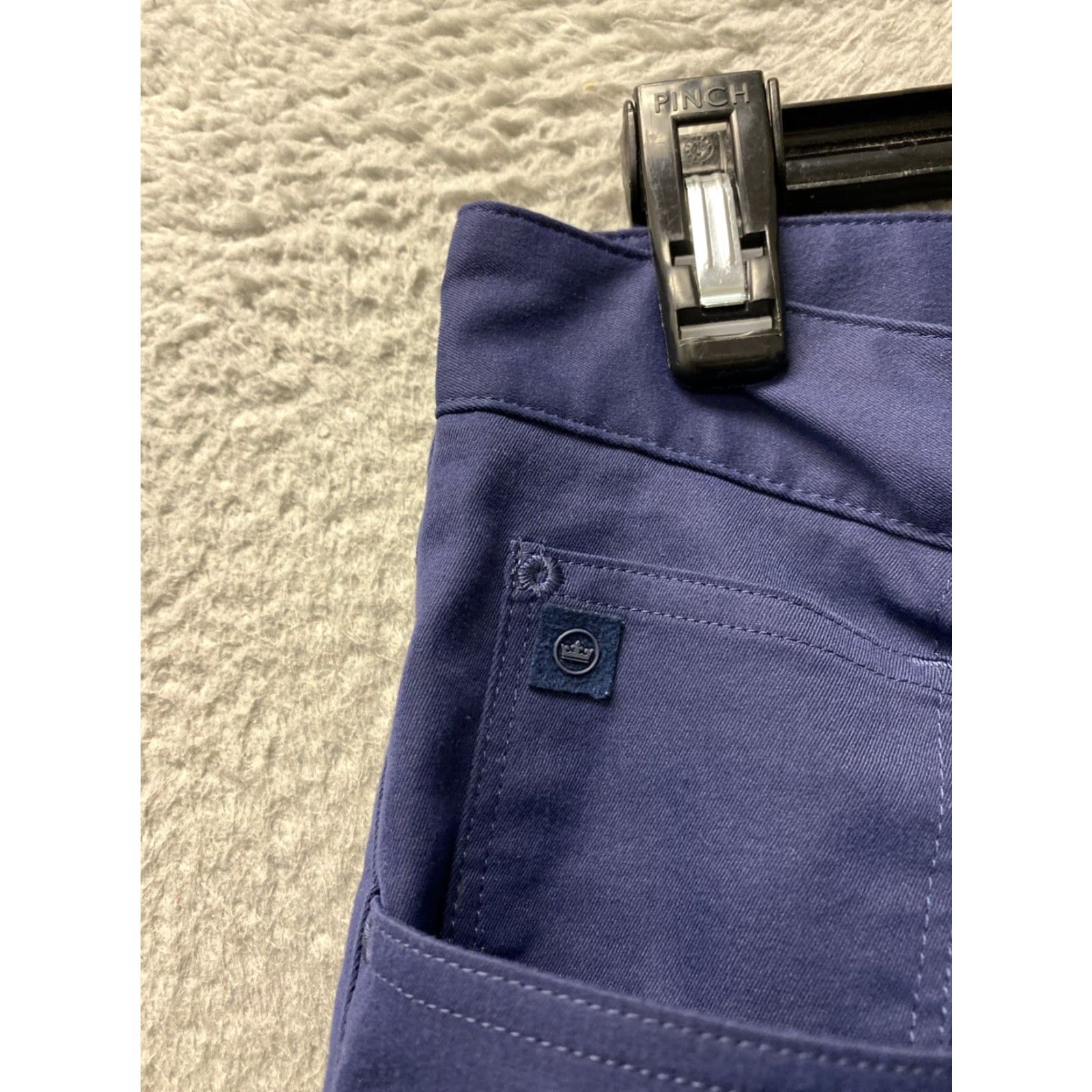 Peter Millar PETER MILLAR Mens Golf Pants 5-Pocket Signature Sateen Navy 35 x 30 Mens, Regular, 5-Pocket, Navy, Golf Pants Size US 38 / EU 54 - 5 Thumbnail