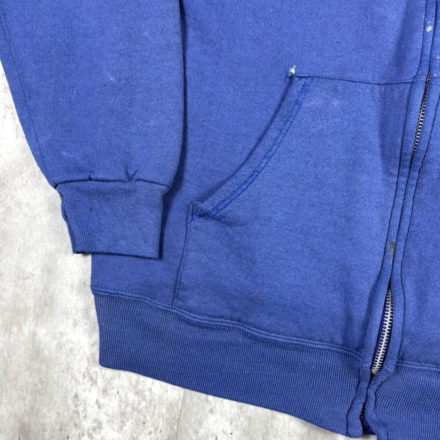 Jerzees VINTAGE Jerzees Hoodie XL Graphic Print Full Zip 80s Camping Blue Men Size US XL / EU 56 / 4 - 6 Thumbnail
