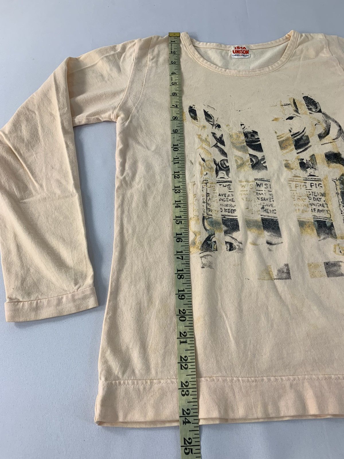Japanese Brand RNA Inc Unison Pig Logo Printed Tee Unisex Size S / US 4 / IT 40 - 10 Thumbnail