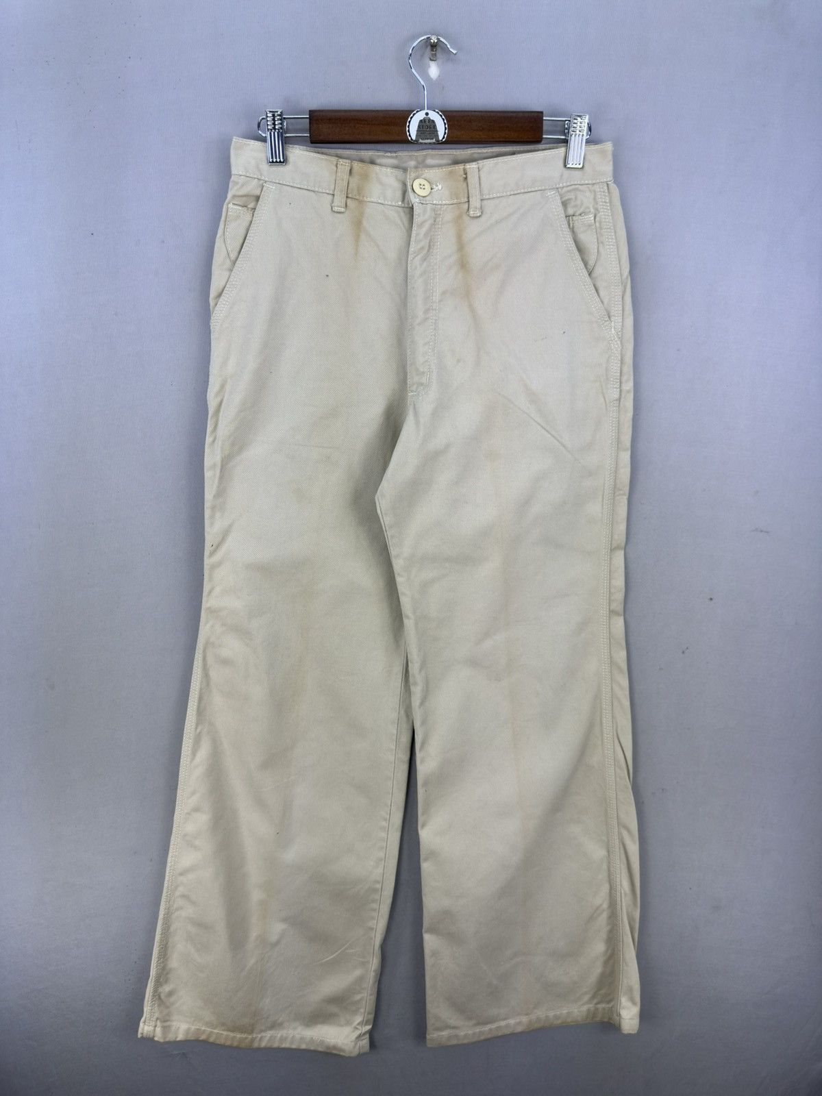 Wrangler Wrangler Straight Cut Khaki Trouser Pants Size US 30 / EU 46 - 1 Thumbnail
