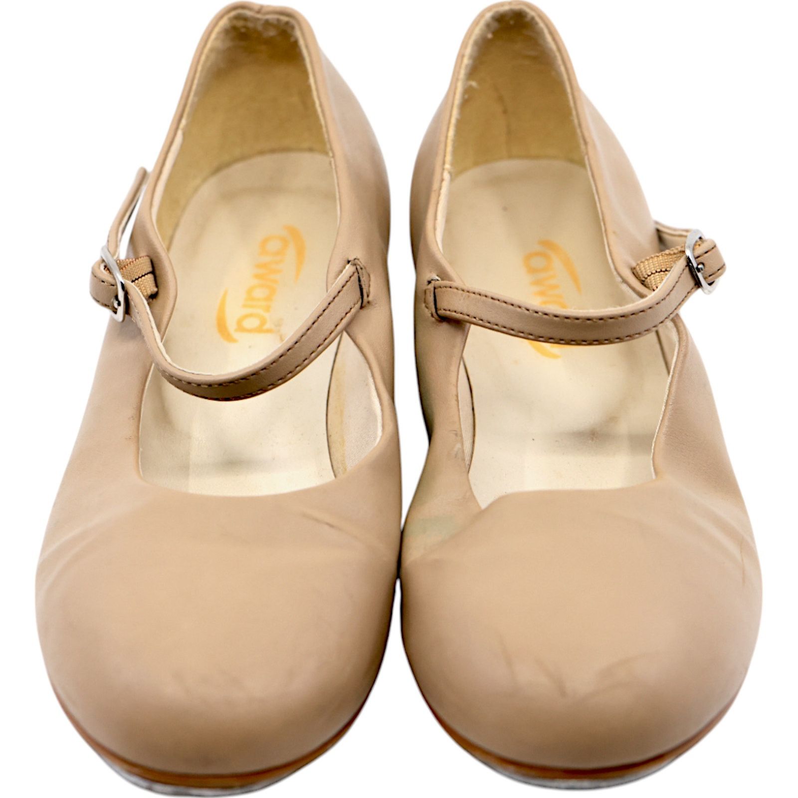 Staatsballett Award Tan Ballet Dance Shoes Size 5 NM w/ Plated Soles Size US 5 / IT 35 - 1 Thumbnail
