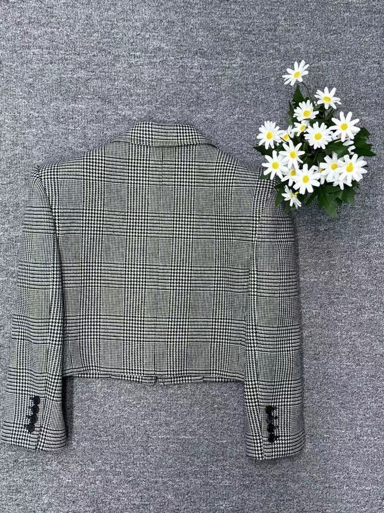 Saint Laurent Paris Saint Laurent Paris Thousand Bird Grid Short Jacket-2506 Size US M / EU 48-50 / 2 - 2 Thumbnail